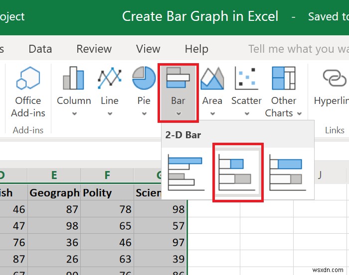 Excel에서 막대 그래프 또는 세로 막대형 차트를 만드는 방법 