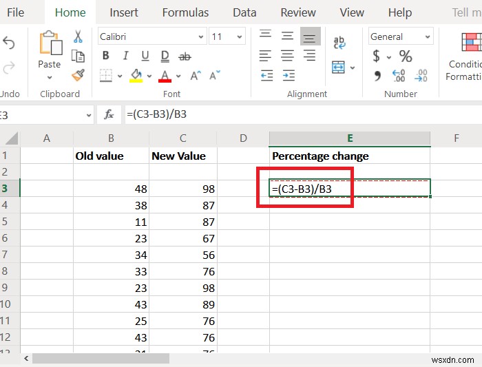 Excel에서 백분율 변경을 찾는 방법은 무엇입니까? 