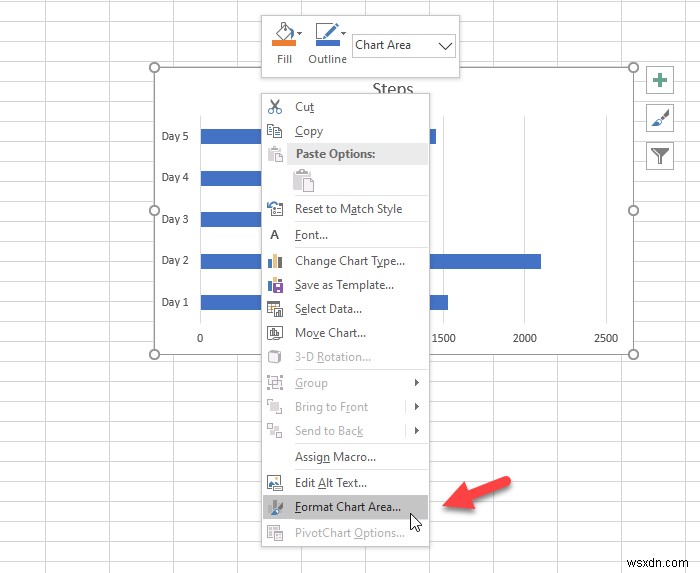 Excel 스프레드시트에서 차트 위치를 잠그는 방법 