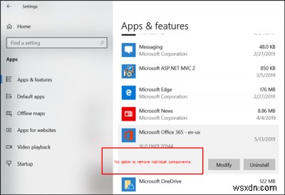 Windows 컴퓨터에서 개별 Office 앱을 제거하는 방법