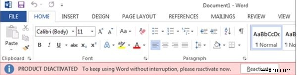 Microsoft Office가 활성화되지 않았거나 라이선스가 없으면 어떻게 됩니까?