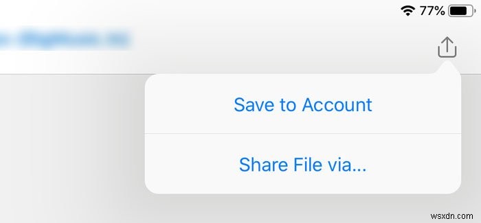 iPad의 Google 드라이브에 Outlook 이메일 첨부 파일을 저장하는 방법 