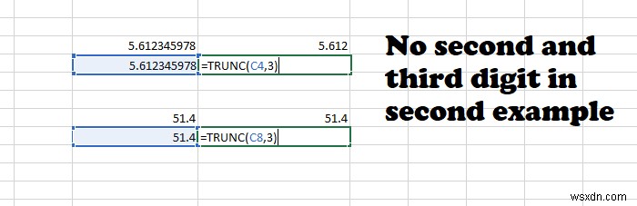 Microsoft Excel에서 TRUNC 함수를 사용하는 방법 