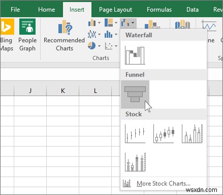 Excel, PowerPoint 및 Word에서 깔때기형 차트를 만드는 방법 
