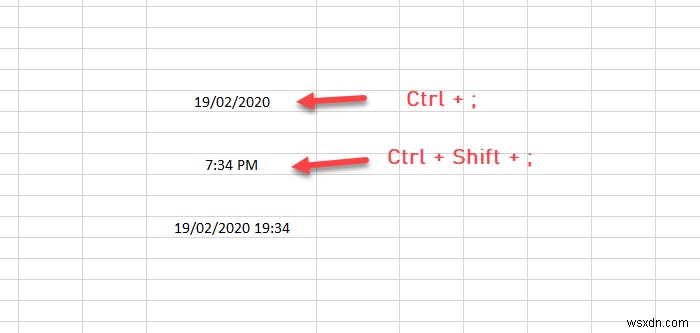 Excel 및 Google 스프레드시트에서 현재 날짜 및 시간을 표시하는 방법 