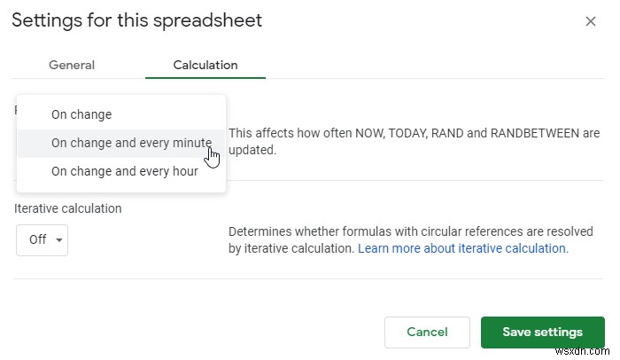 Excel 및 Google 스프레드시트에서 현재 날짜 및 시간을 표시하는 방법 
