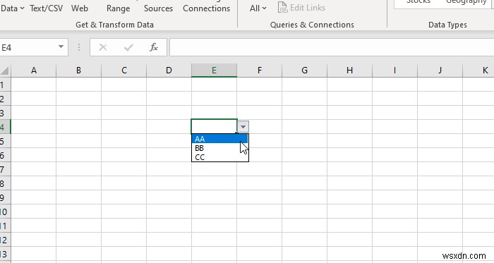 Excel 및 Google 스프레드시트에서 드롭다운 목록을 만드는 방법 