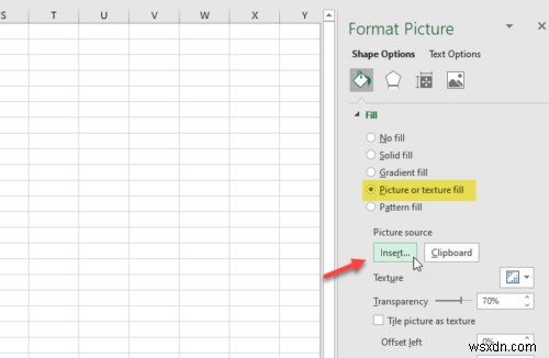 Excel에서 배경 그림을 인쇄하는 방법