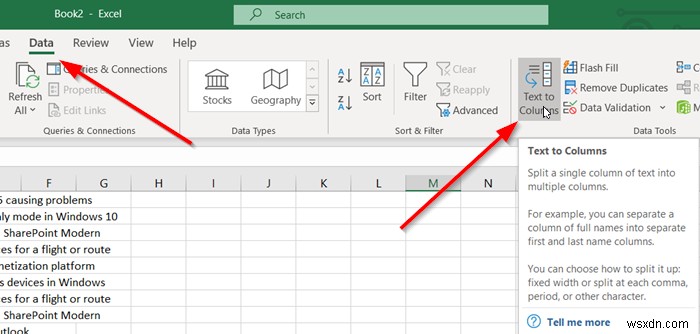 Excel에서 하나의 긴 열을 여러 열로 분할하는 방법 