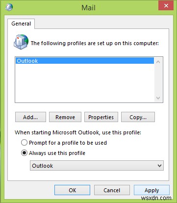 Microsoft Outlook을 시작할 수 없습니다. Outlook 창을 열 수 없습니다. 