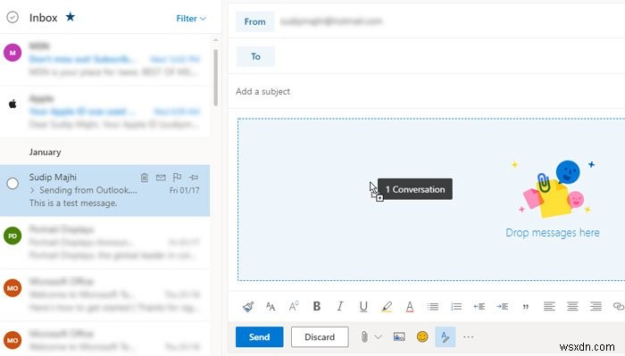 Outlook에서 이메일을 첨부 파일로 전달하는 방법 