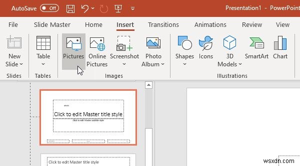 PowerPoint 슬라이드에 텍스트 또는 이미지 워터마크를 삽입하는 방법