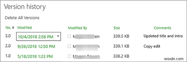 SharePoint에서 삭제된 파일을 복구 및 복원하는 방법