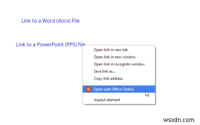 Chrome용 Microsoft Office Online으로 열기를 사용하면 Office 파일을 볼 수 있습니다. 