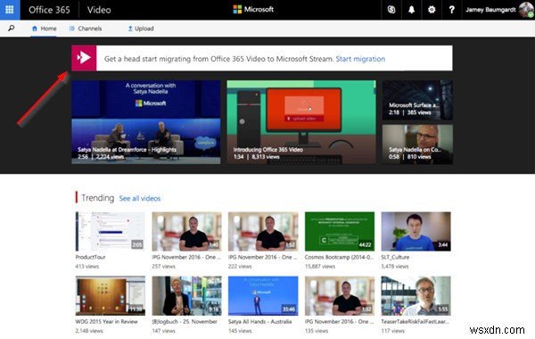 Office 365 비디오에서 Microsoft Streams로 마이그레이션하는 방법 