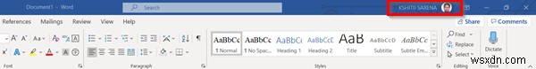 Office 365 제목 표시줄에서 사용자 이름을 제거하는 방법 