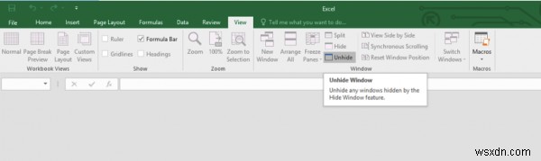 빈 문서를 여는 Microsoft Excel 수정 