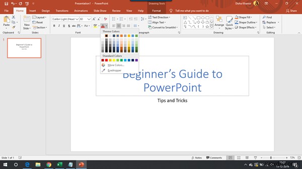 초보자를 위한 Microsoft PowerPoint 자습서