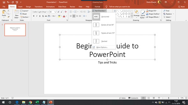 초보자를 위한 Microsoft PowerPoint 자습서