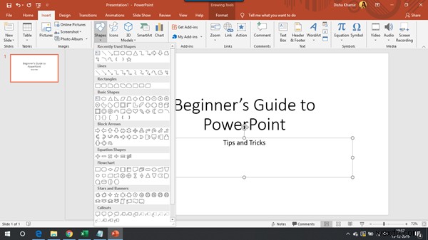 초보자를 위한 Microsoft PowerPoint 자습서