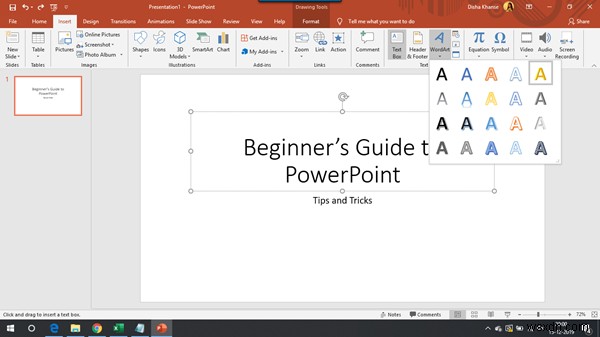 초보자를 위한 Microsoft PowerPoint 자습서