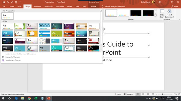 초보자를 위한 Microsoft PowerPoint 자습서