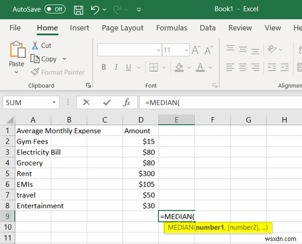Excel에서 중앙값을 계산하는 방법 