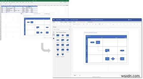 Excel용 Data Visualizer 추가 기능을 사용하여 순서도를 만드는 방법