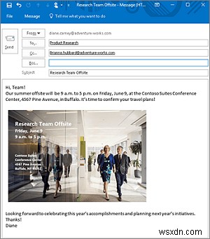 장애인이 Microsoft Outlook 이메일 메시지에 액세스할 수 있도록 설정