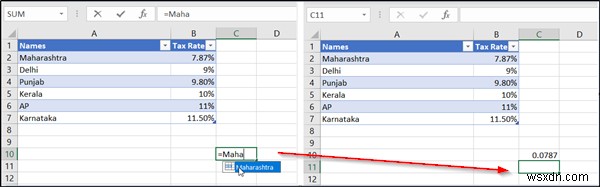 Excel 수식에서 이름을 정의, 사용 및 삭제하는 방법 