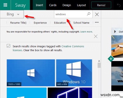 보고서 및 프레젠테이션 작성에 도움이 되는 Microsoft Office Sway Online 자습서