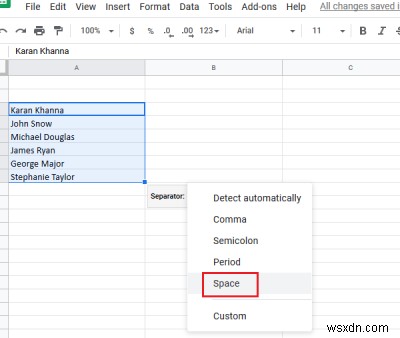 Excel에서 이름과 성을 구분하는 방법 
