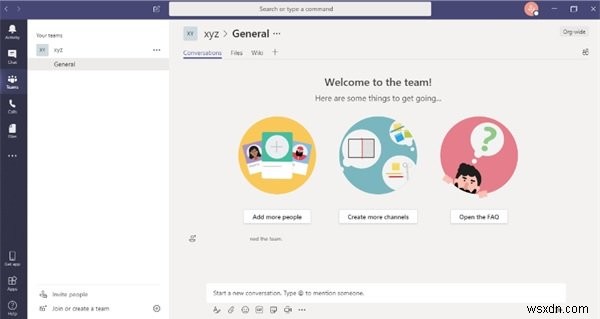 Microsoft Teams에 OneNote 전자 필기장을 추가하고 사용하는 방법 