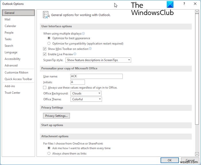 Microsoft Outlook을 사용자 지정하는 방법 