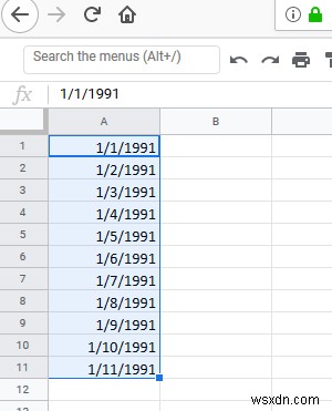 Excel에서 두 날짜 사이의 모든 날짜를 추출하고 나열하는 방법 