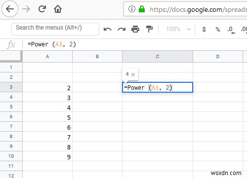 Excel에서 셀 범위의 숫자를 기하급수적으로 계산하는 방법 