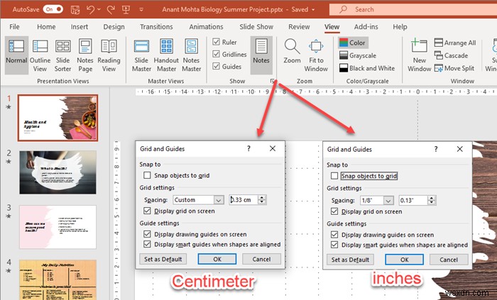 Word, Excel, PowerPoint에서 눈금자 단위를 변경하는 방법