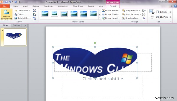 Microsoft PowerPoint를 사용하여 이미지를 자르는 방법