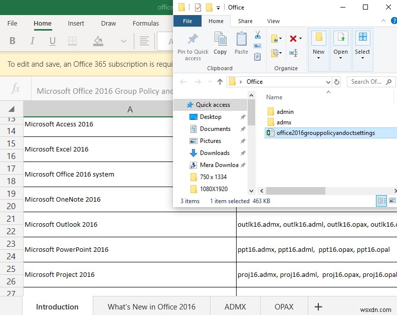 Office 2019, Office 365 ProPlus용 관리 템플릿 