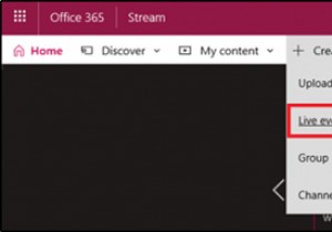 Microsoft Streams를 사용하여 라이브 이벤트를 예약하거나 스트리밍하는 방법 