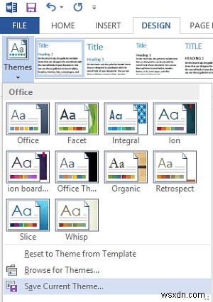 사용자 정의, 테마 색상 변경, Microsoft Office의 기본 글꼴
