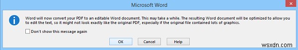 Microsoft Word에서 PDF 파일을 편집하는 방법 