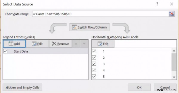 Microsoft Excel을 사용하여 Gantt 차트를 만드는 방법 