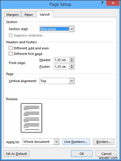 Microsoft Word 문서에 줄 번호를 추가하는 방법 