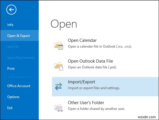 피플 앱에서 Microsoft Outlook으로 연락처를 가져오는 방법 