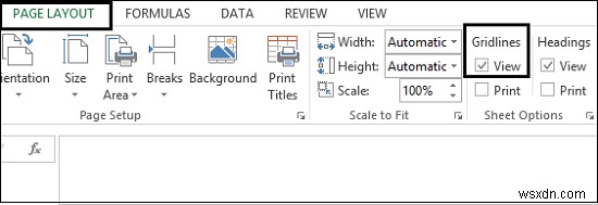 Microsoft Excel에서 눈금선을 숨기는 방법 
