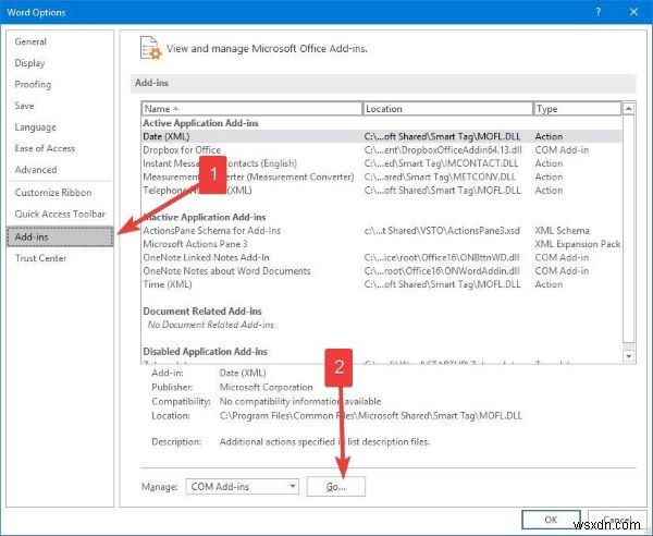 Microsoft Word의 Template_fields 오류 수정