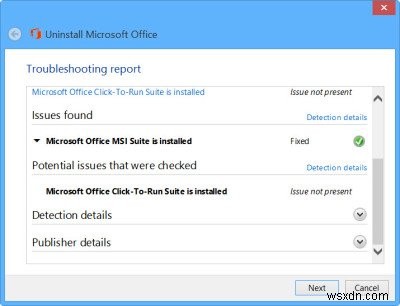 Microsoft Office 제거 도구를 사용하여 Microsoft Office 또는 Office 365 제거 또는 제거 