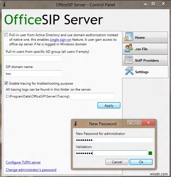 가정의 Windows 시스템에서 SIP 서버를 설정하고 사용하는 방법