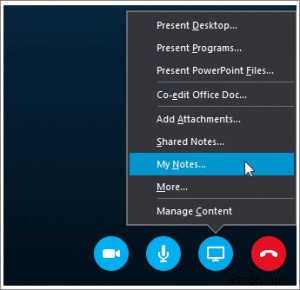 OneNote를 사용하여 예약된 Outlook 모임 또는 비즈니스용 Skype에서 메모 작성 